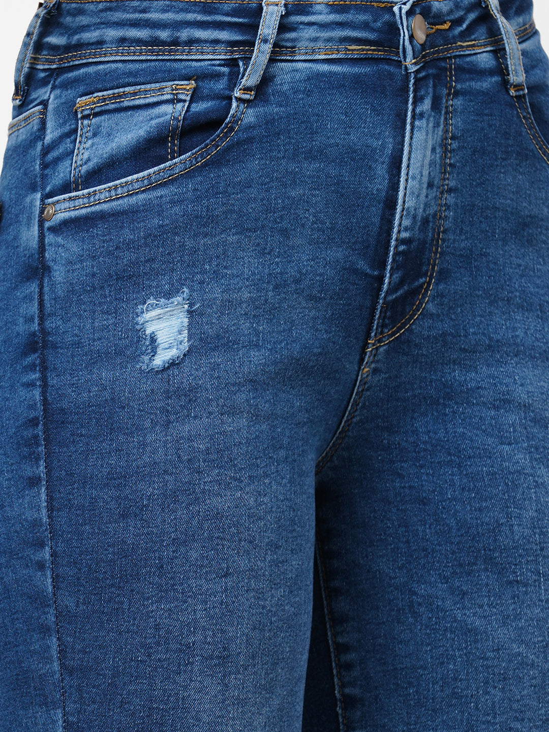 Women Blue High-Rise Skinny Jeans
