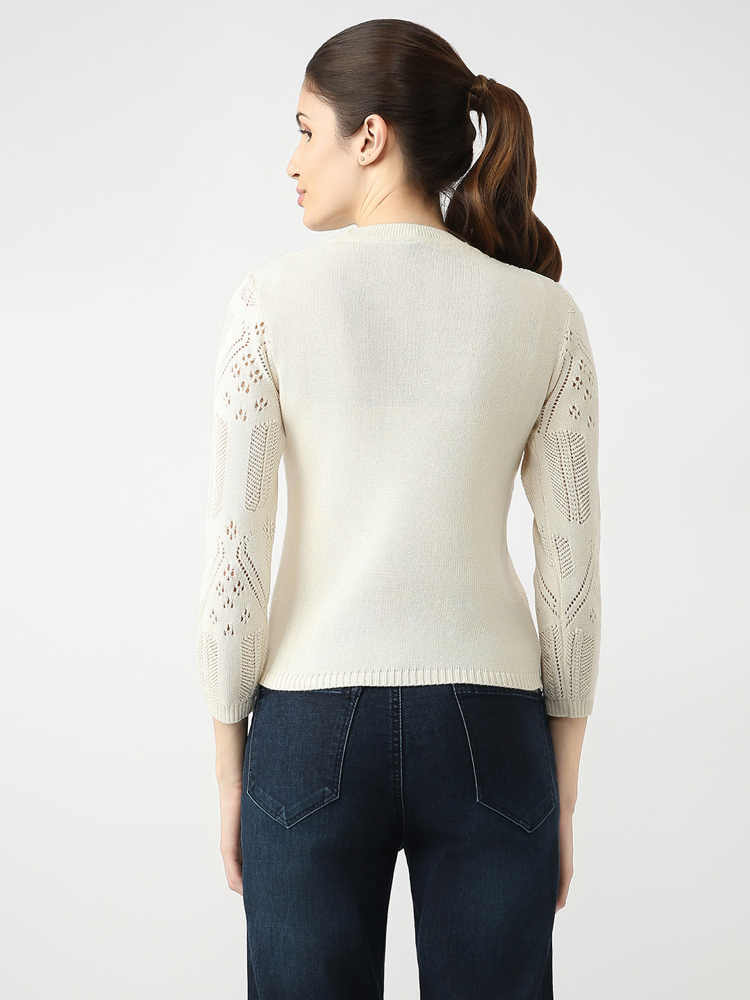 Women Design Flat Knit Top
