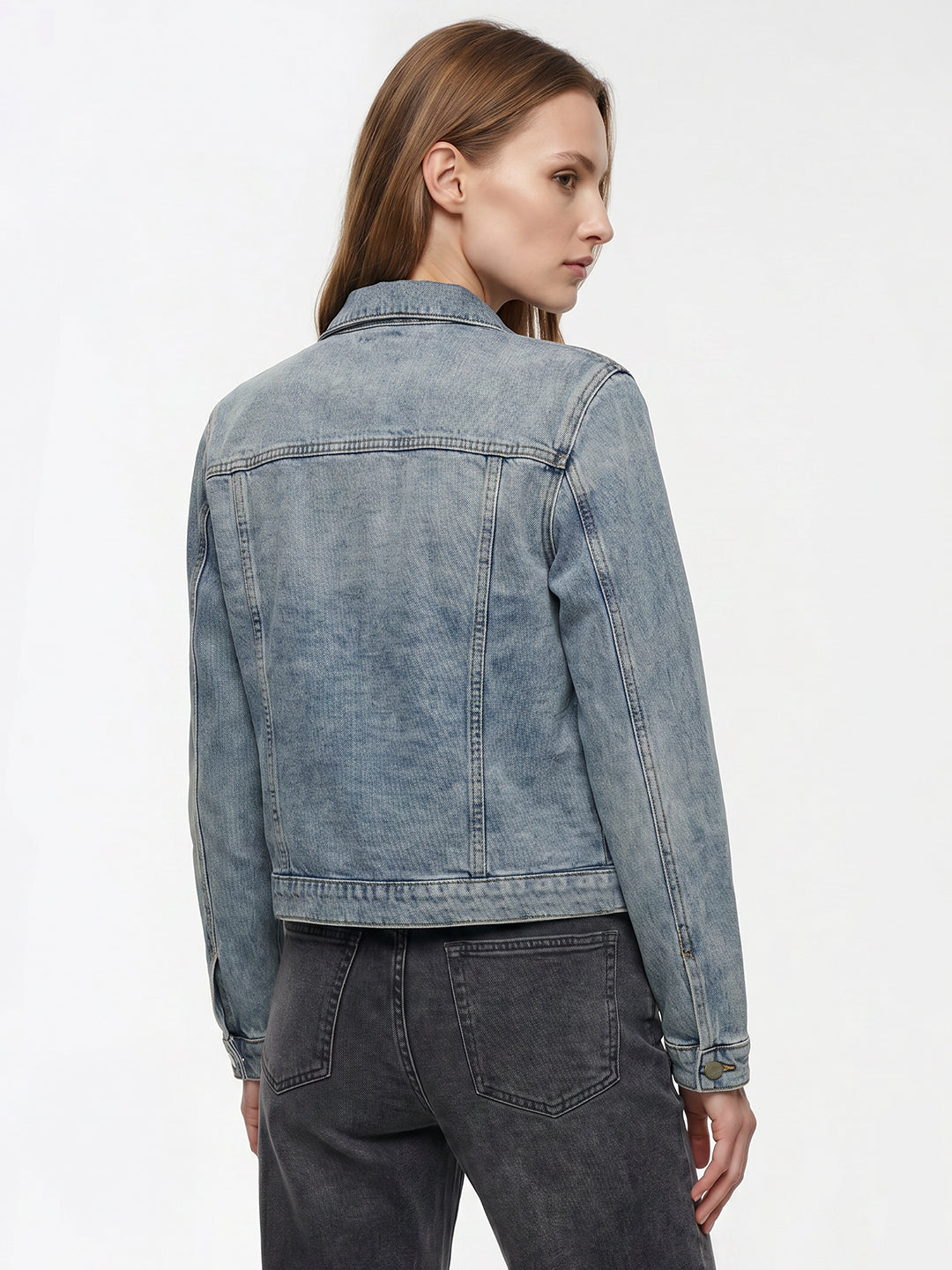 Women Light Blue Denim Jacket