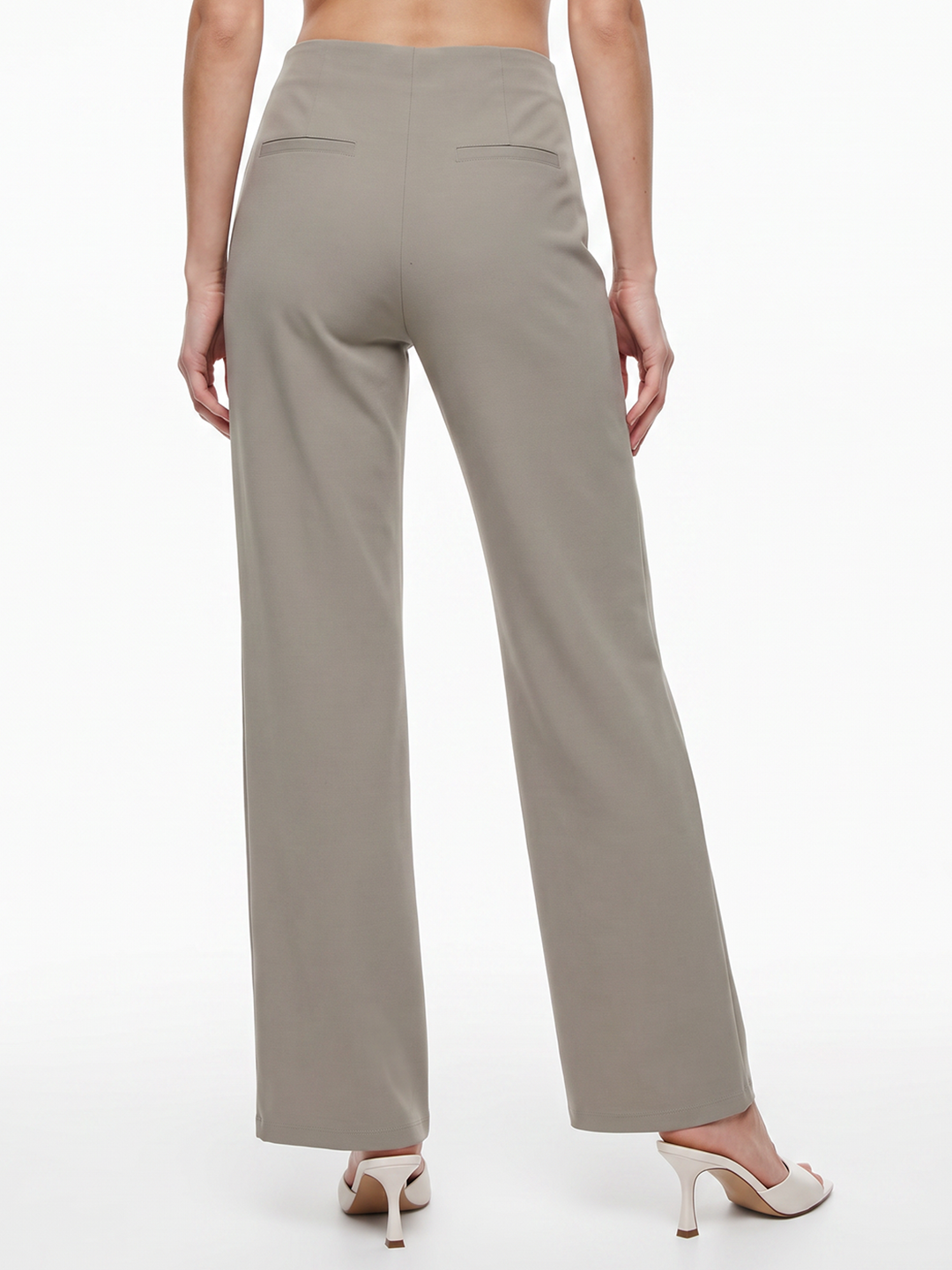 Women Light Fawn Wide Leg Treggings