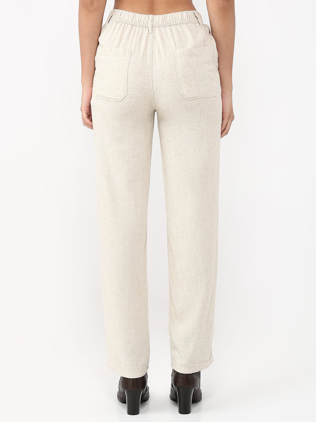 Women Light Natural Loose Straight Korean Pants