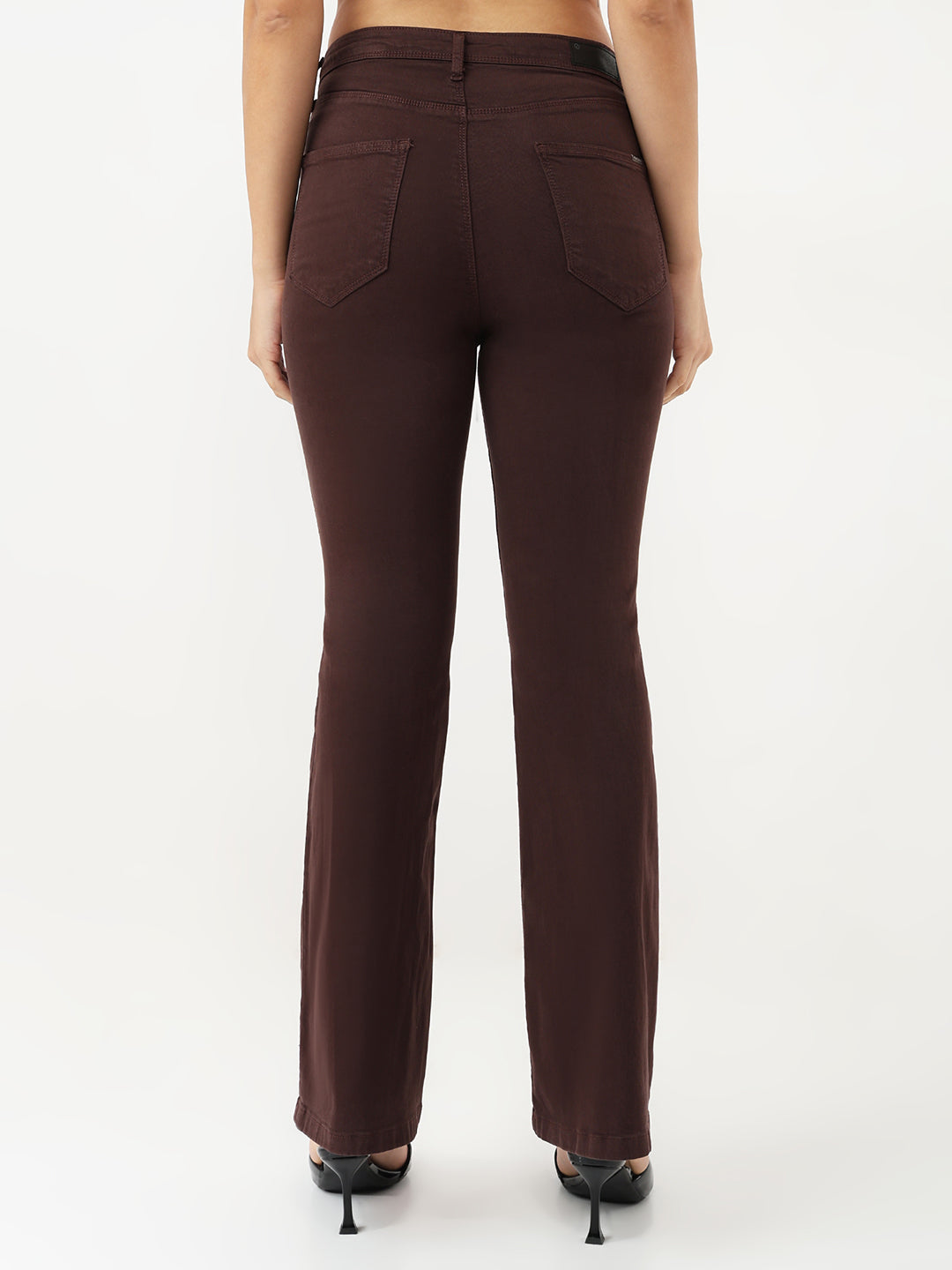 Women Sepia High-Rise Flare Jeans