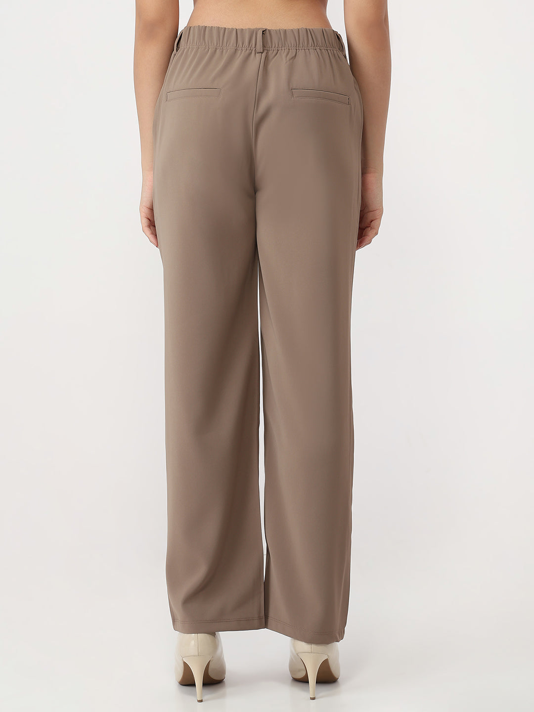Women Stone Loose Straight Trousers