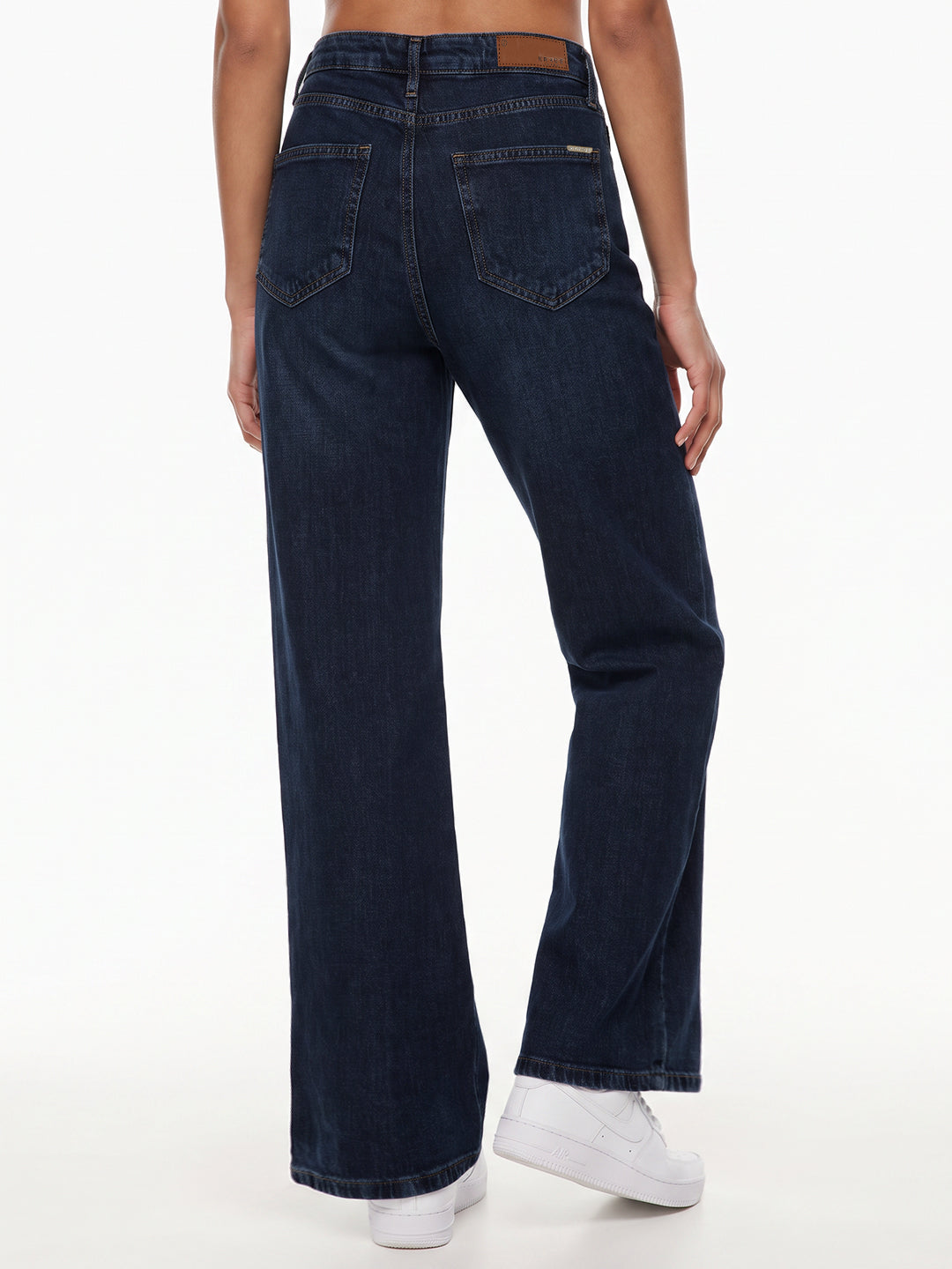 Blue High-Rise Super Wide Leg Jeans
