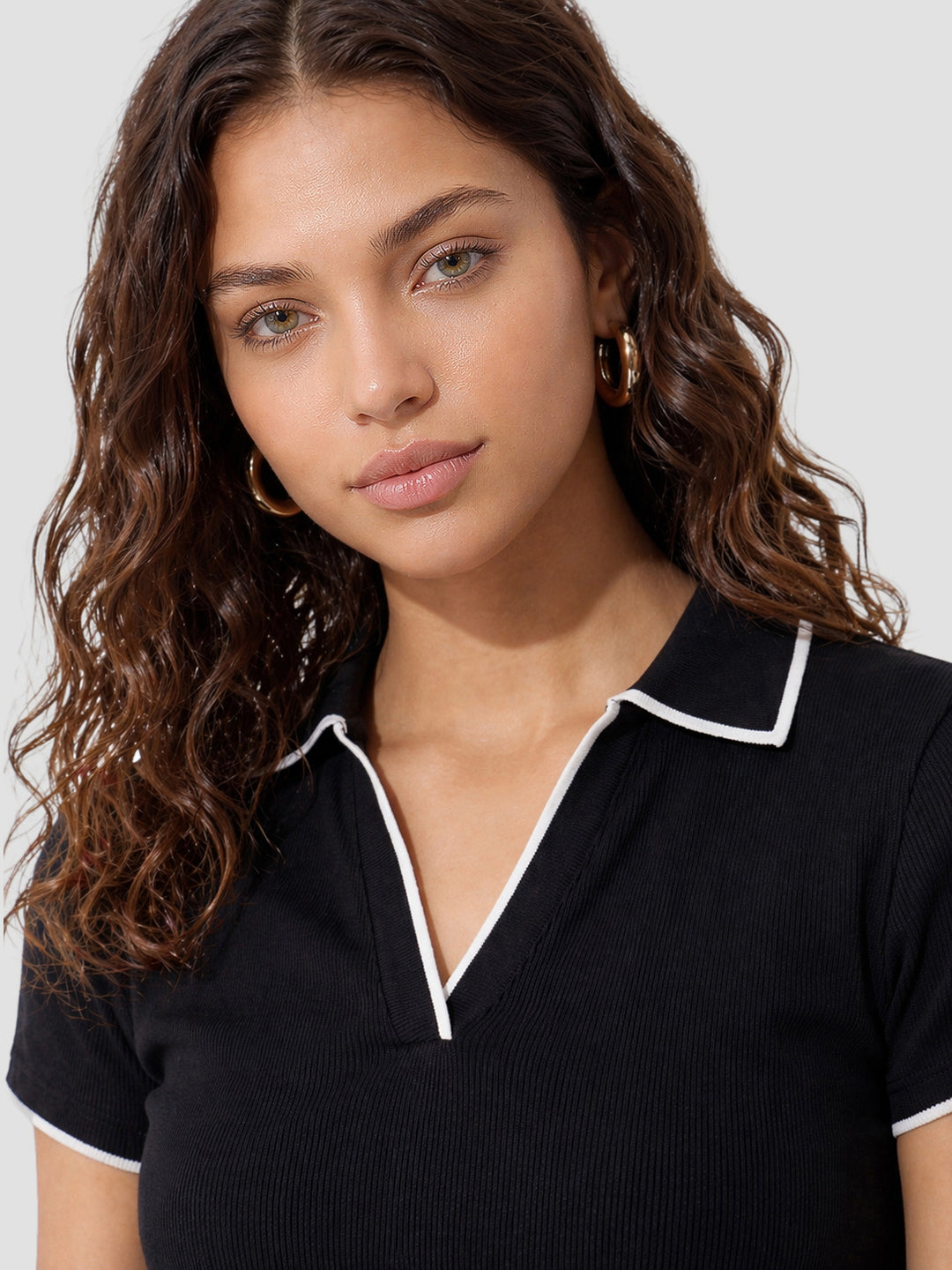 Women Black Flat Knit