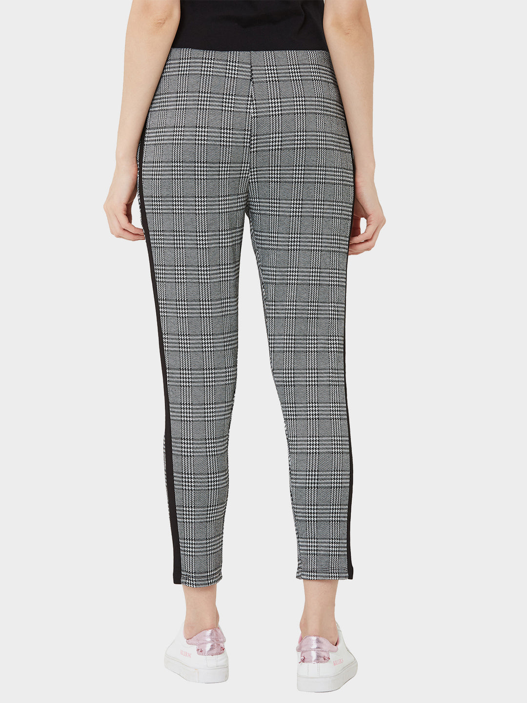 Women Grey Mid-Rise Skinny Treggings