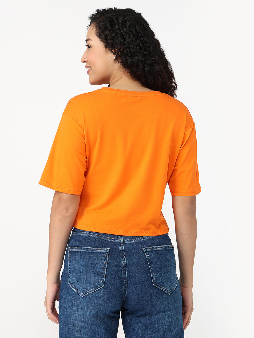 Women Autumn Glory Graphic Crop Tees