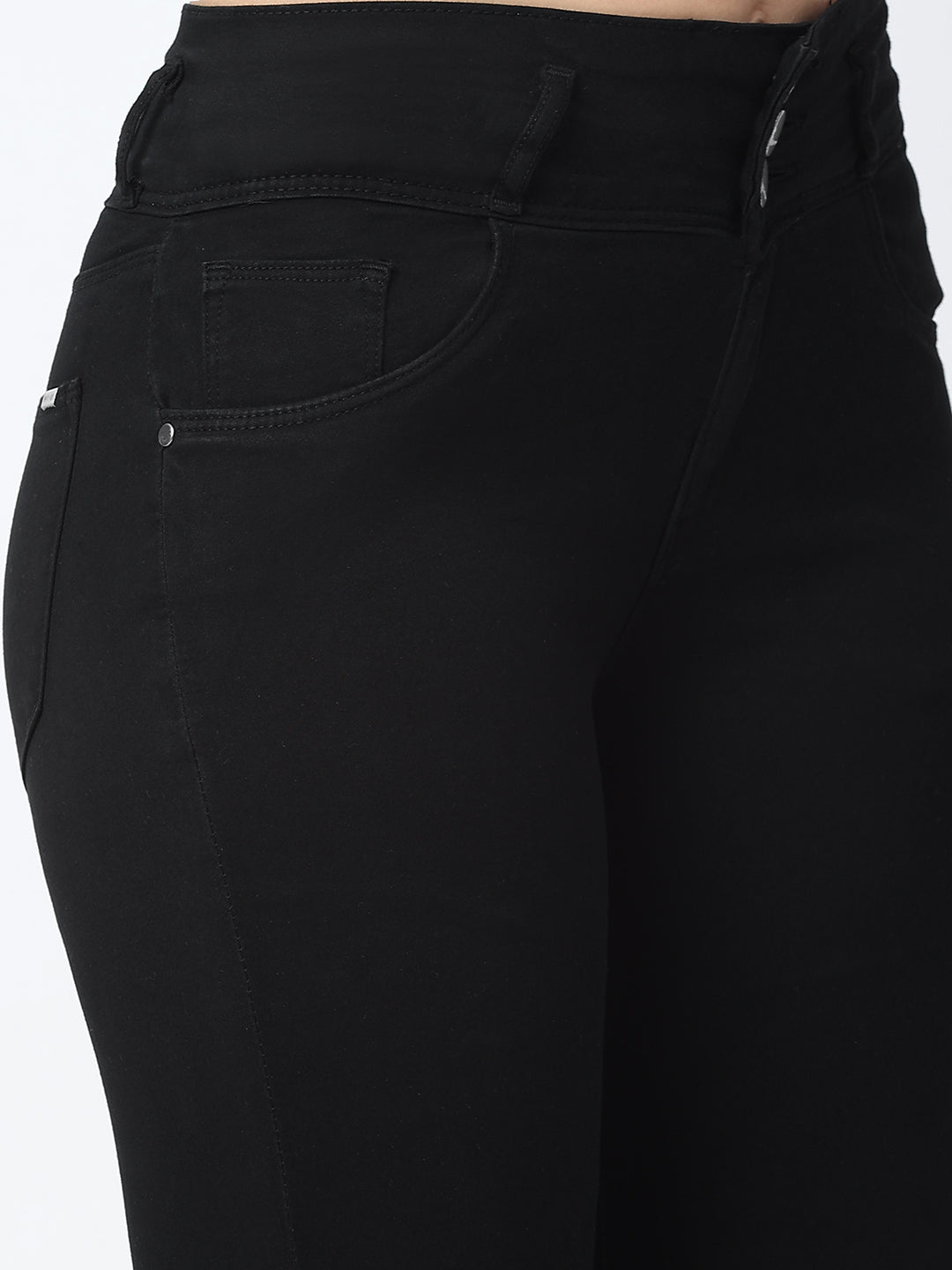 Women Black High-Rise Skinny Jeans
