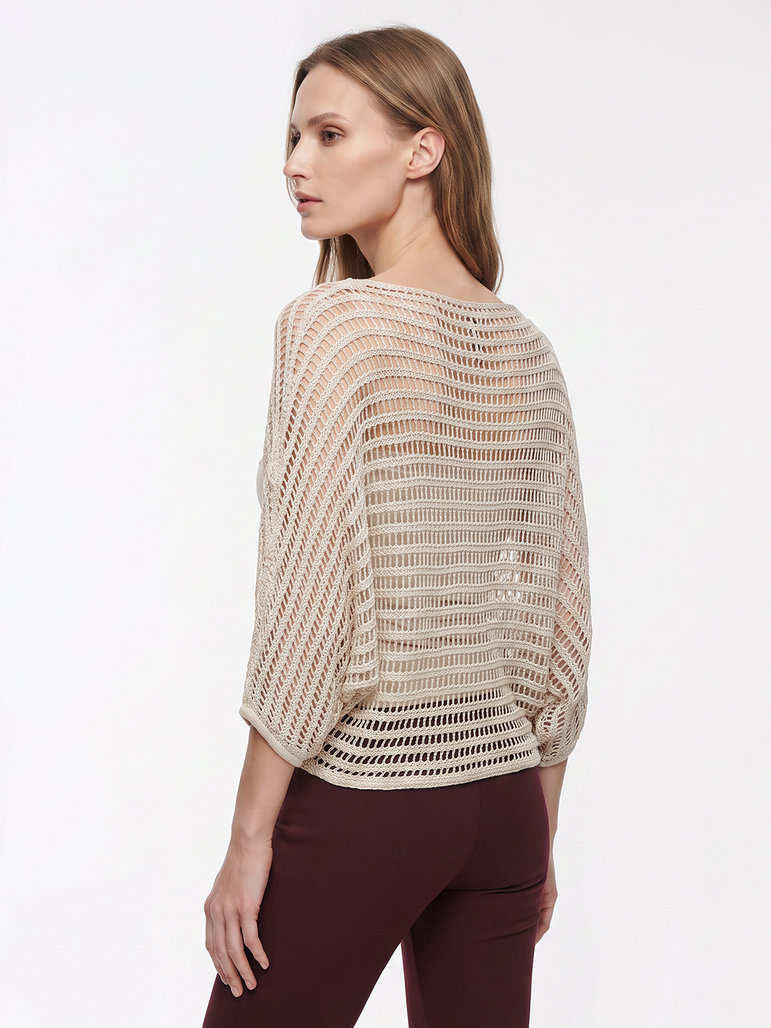 Women Ivory Batsleeve Top
