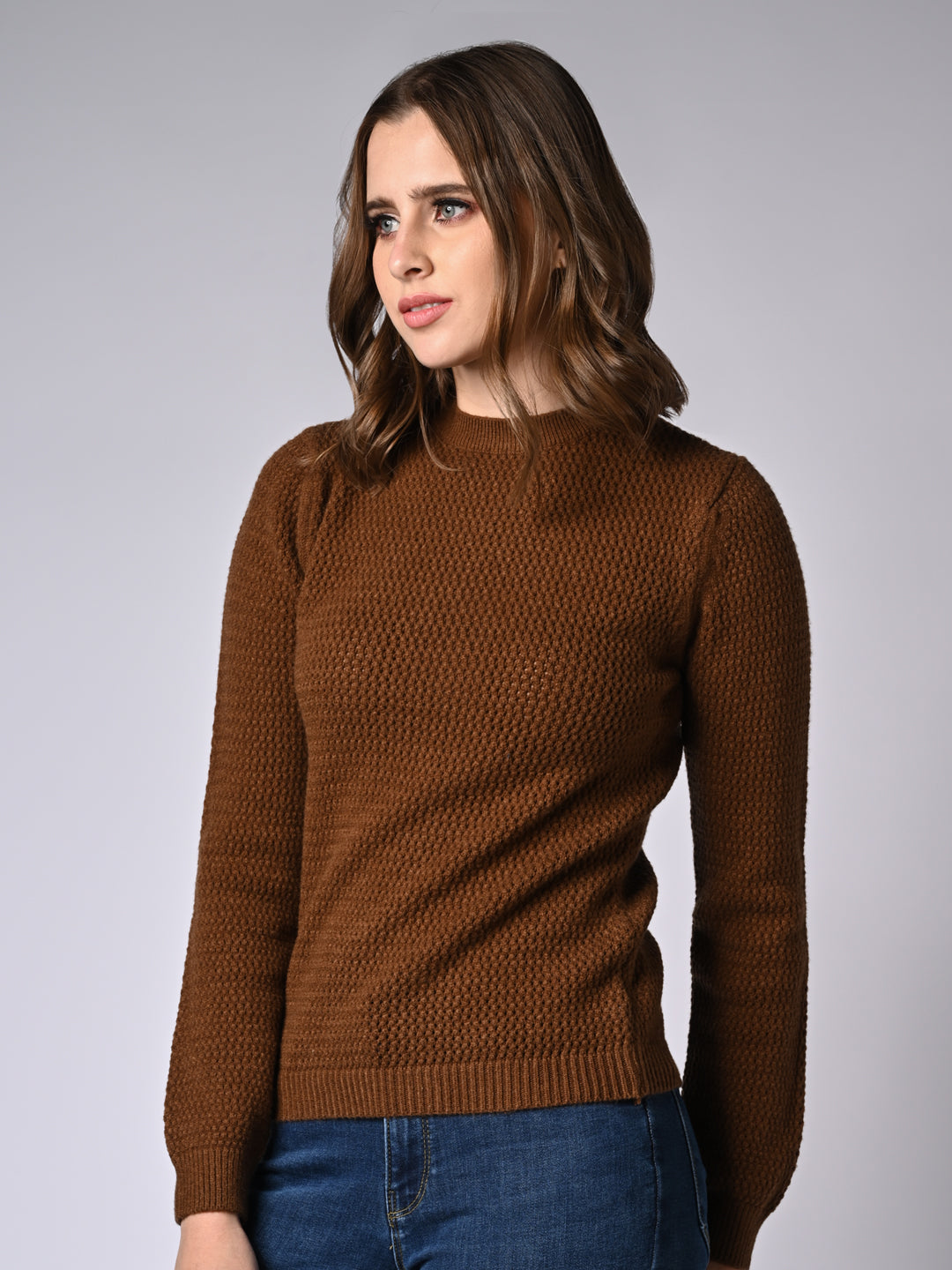 Women  Solid Slim Fit Sweater