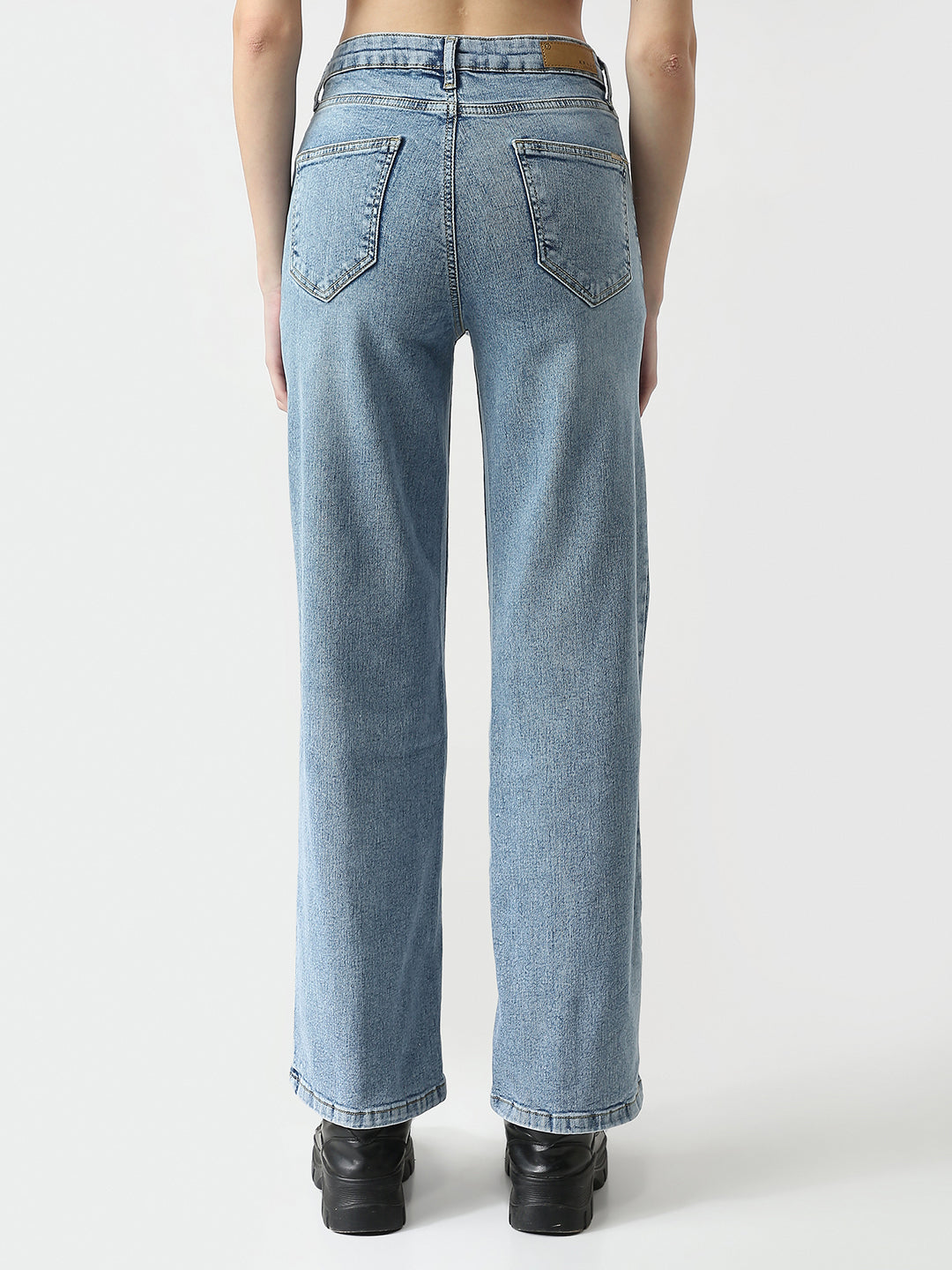 Women High-Rise Straight Fit Jeans
