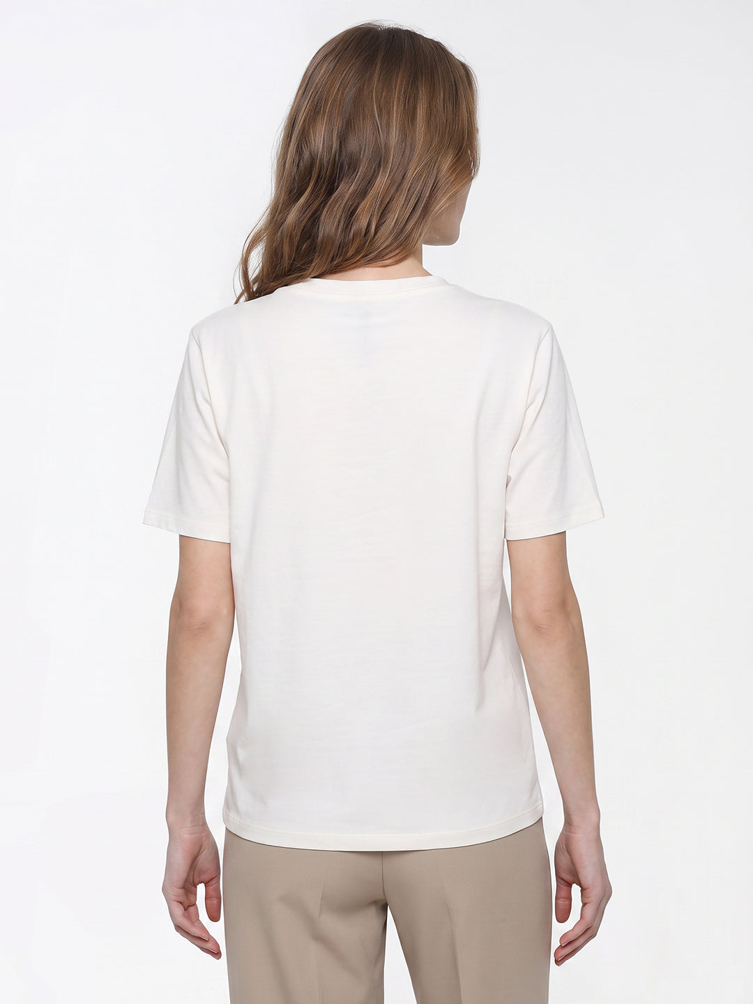 Women Off White Graphic Tees