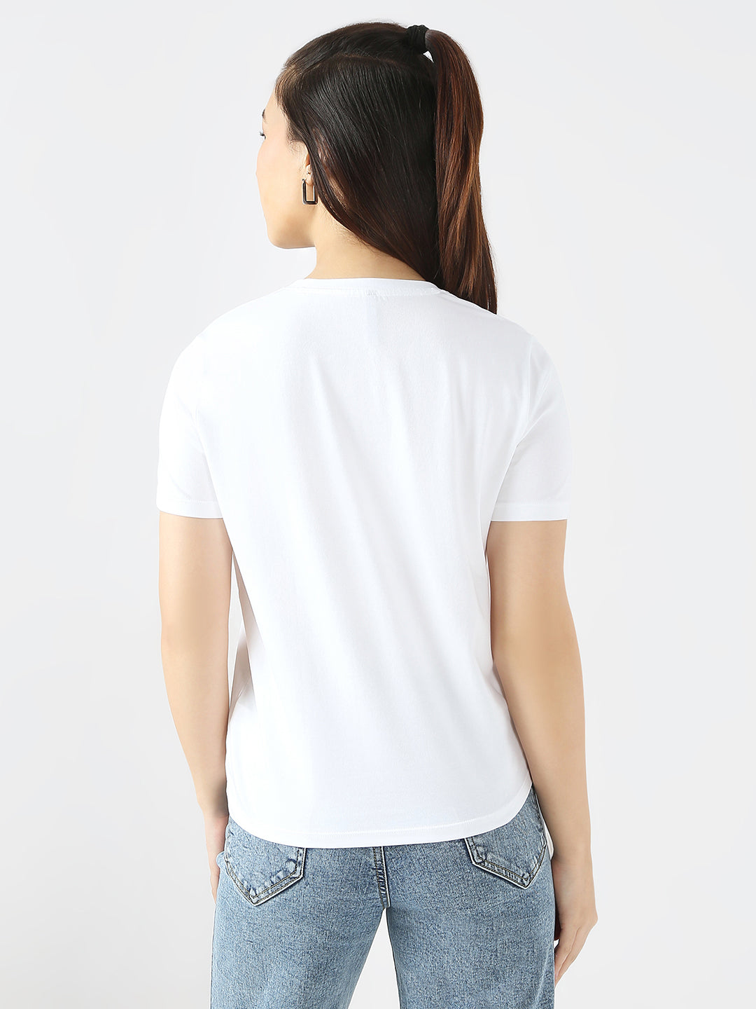 Women Slim Fit Printed Graphic Tees