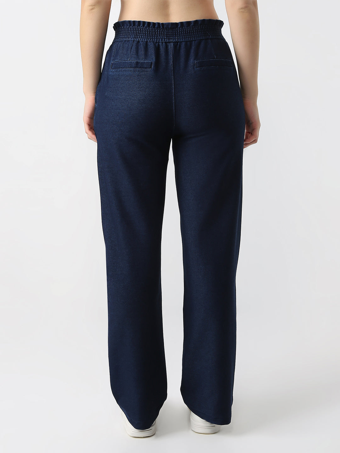 Women Dark Blue Wide Leg Jeggings