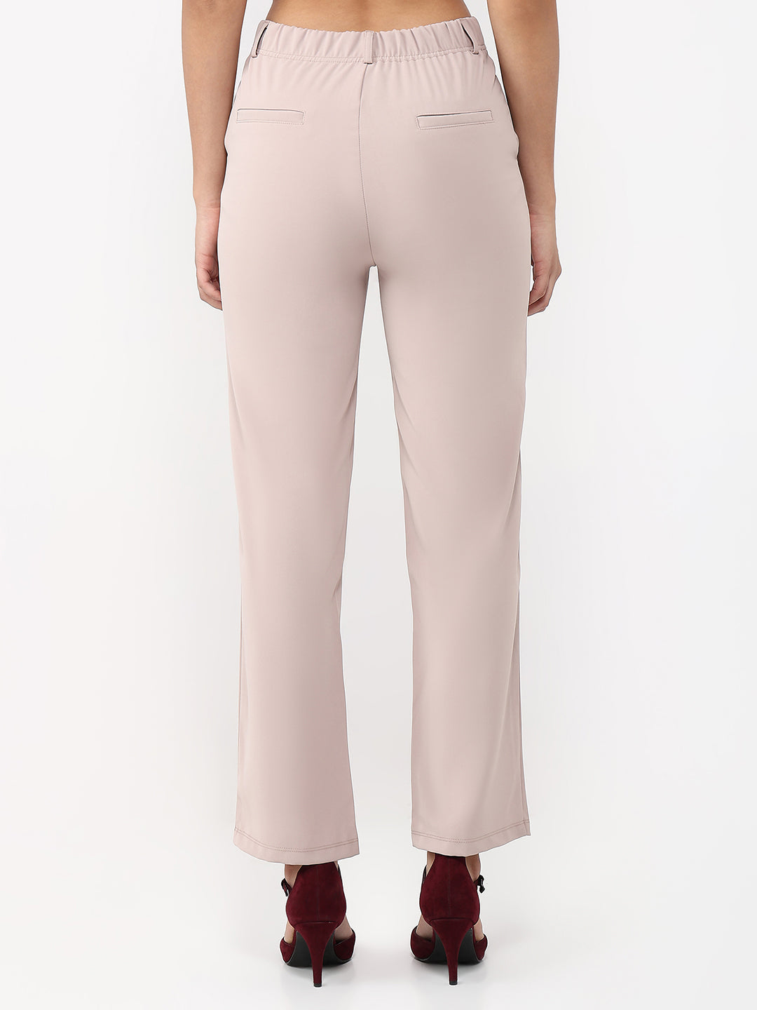 Women Fawn Loose Straight Trousers
