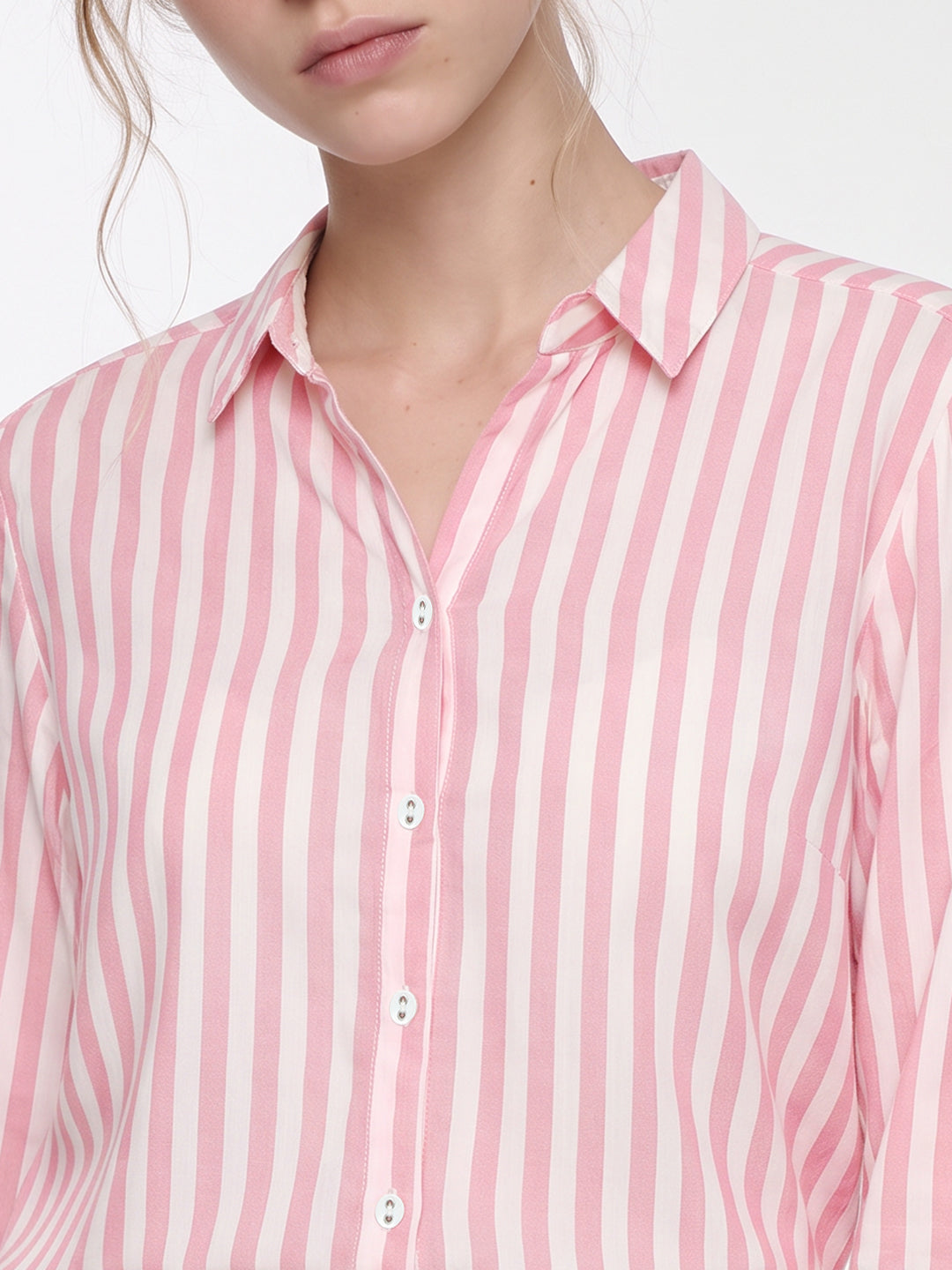 Pink/White Shirt