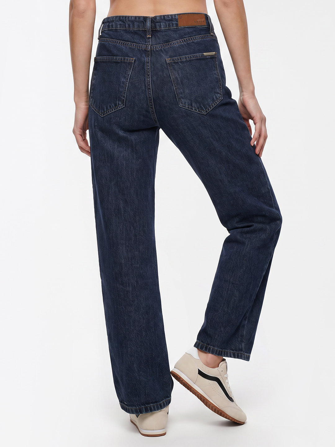 Women Blue High-Rise Culottes