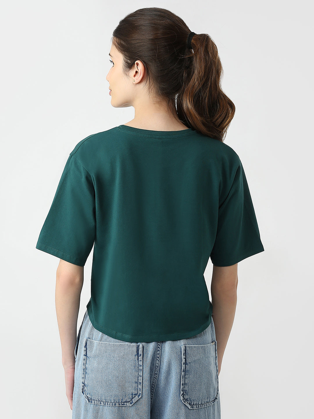Women Slim Fit Printed Graphic Tees