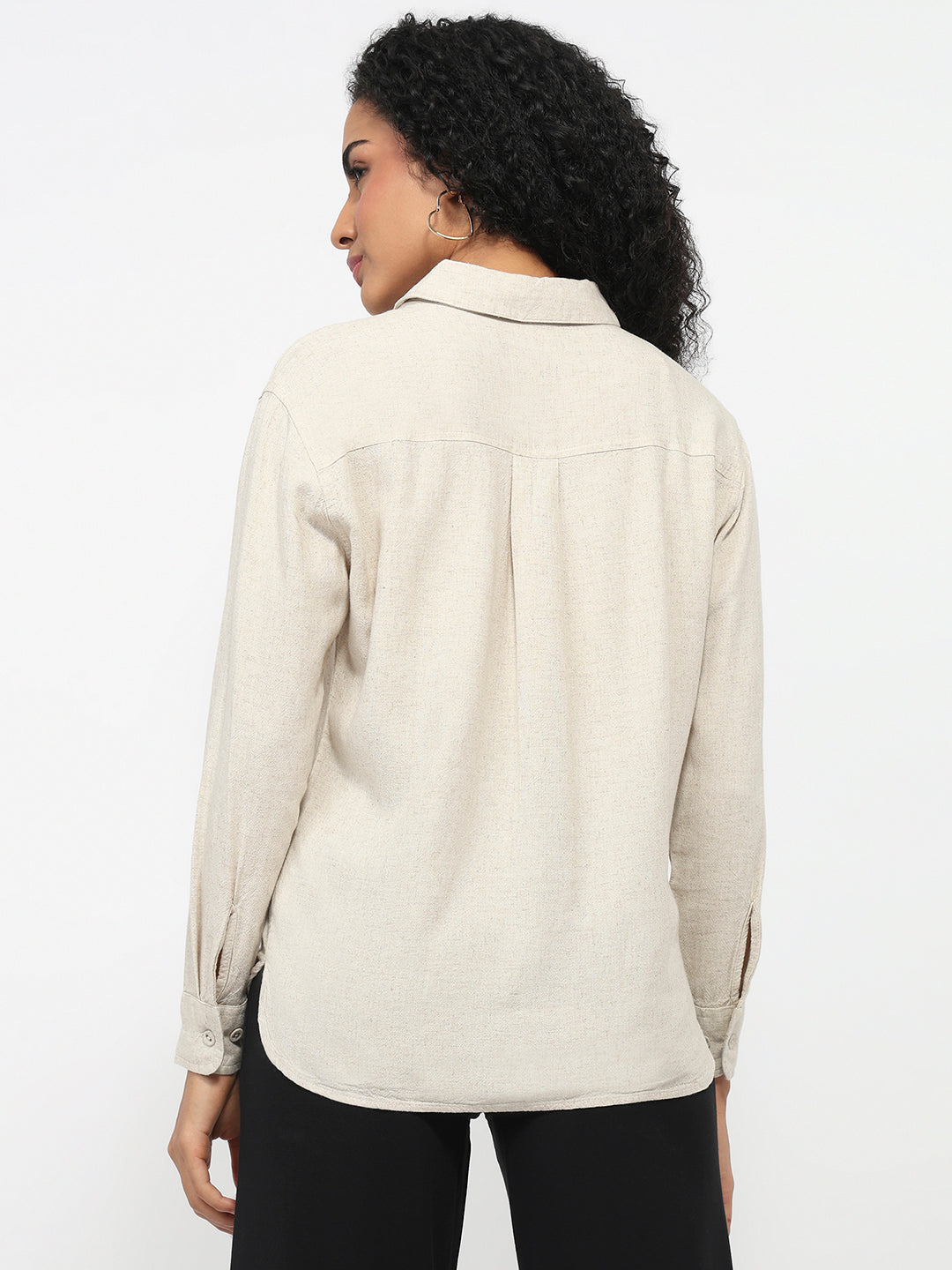 Women Light Natural Oversized Shirt