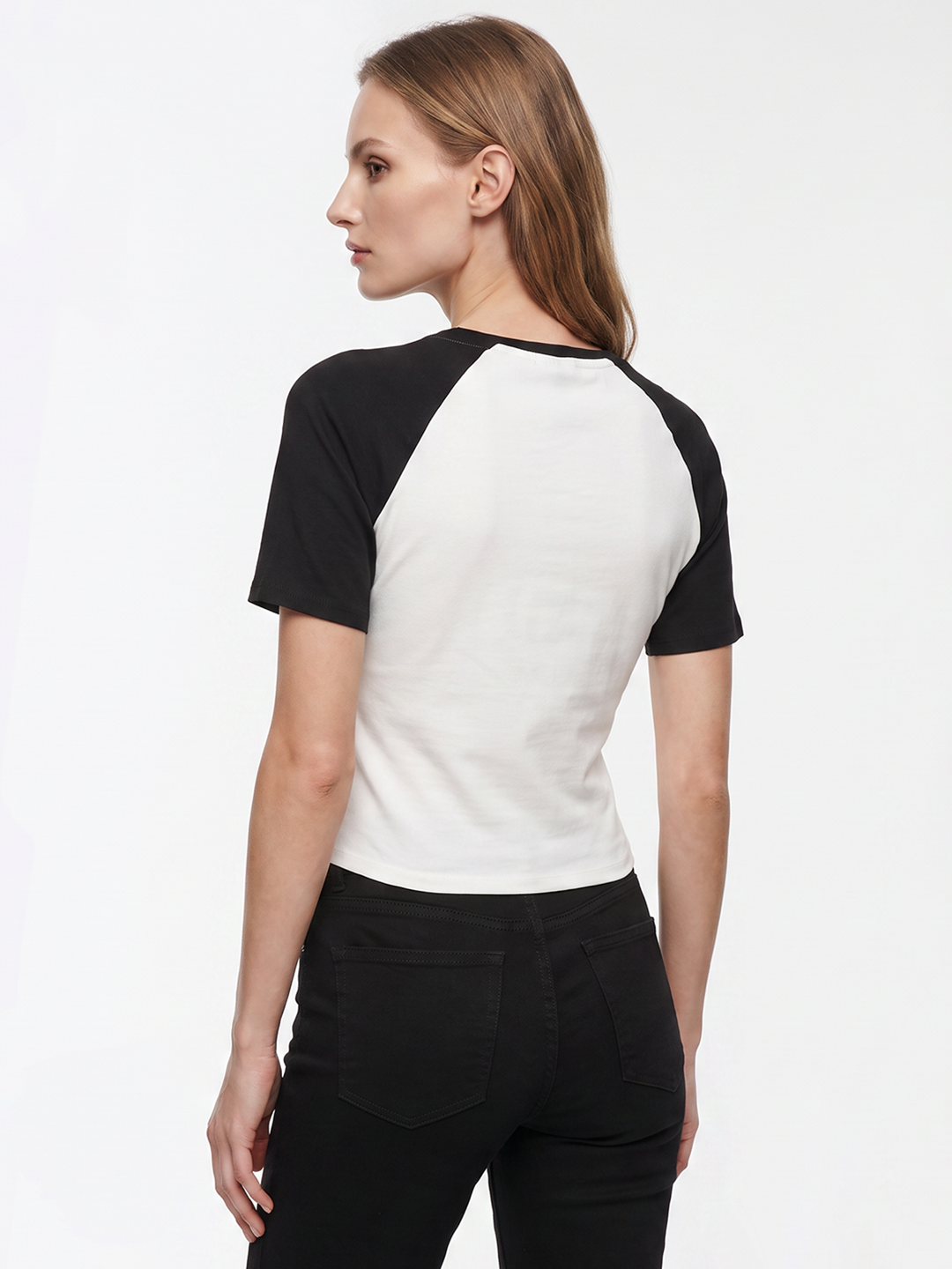Women Off White/Black Neo Tees