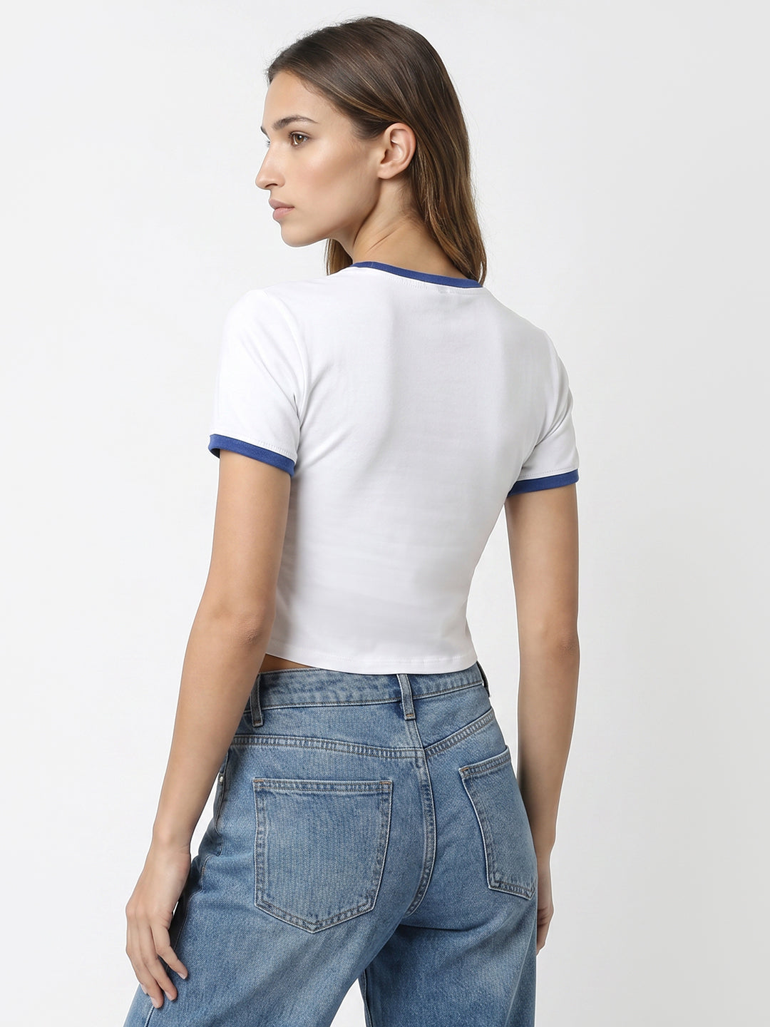 Women White Genz Tees