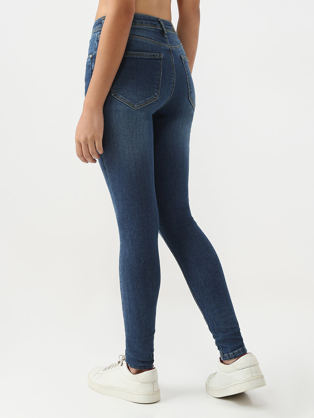 Women Blue Sky High Skinny Jeans