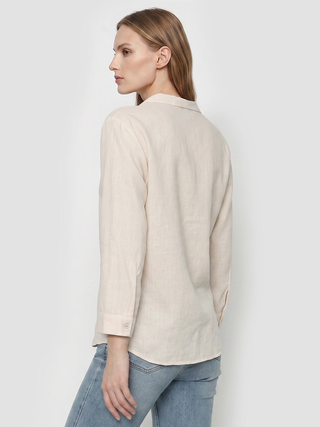Women Peach Pink Shirt