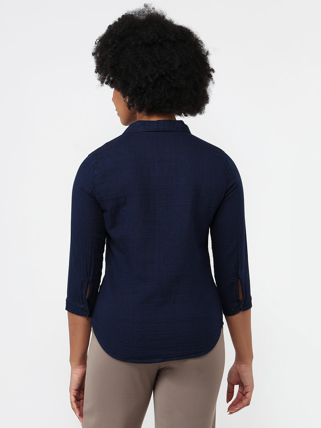 Women Indigo Slim Fit Shirt