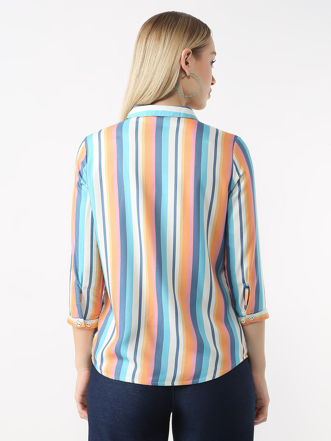 Women Multi Stripe Shirt