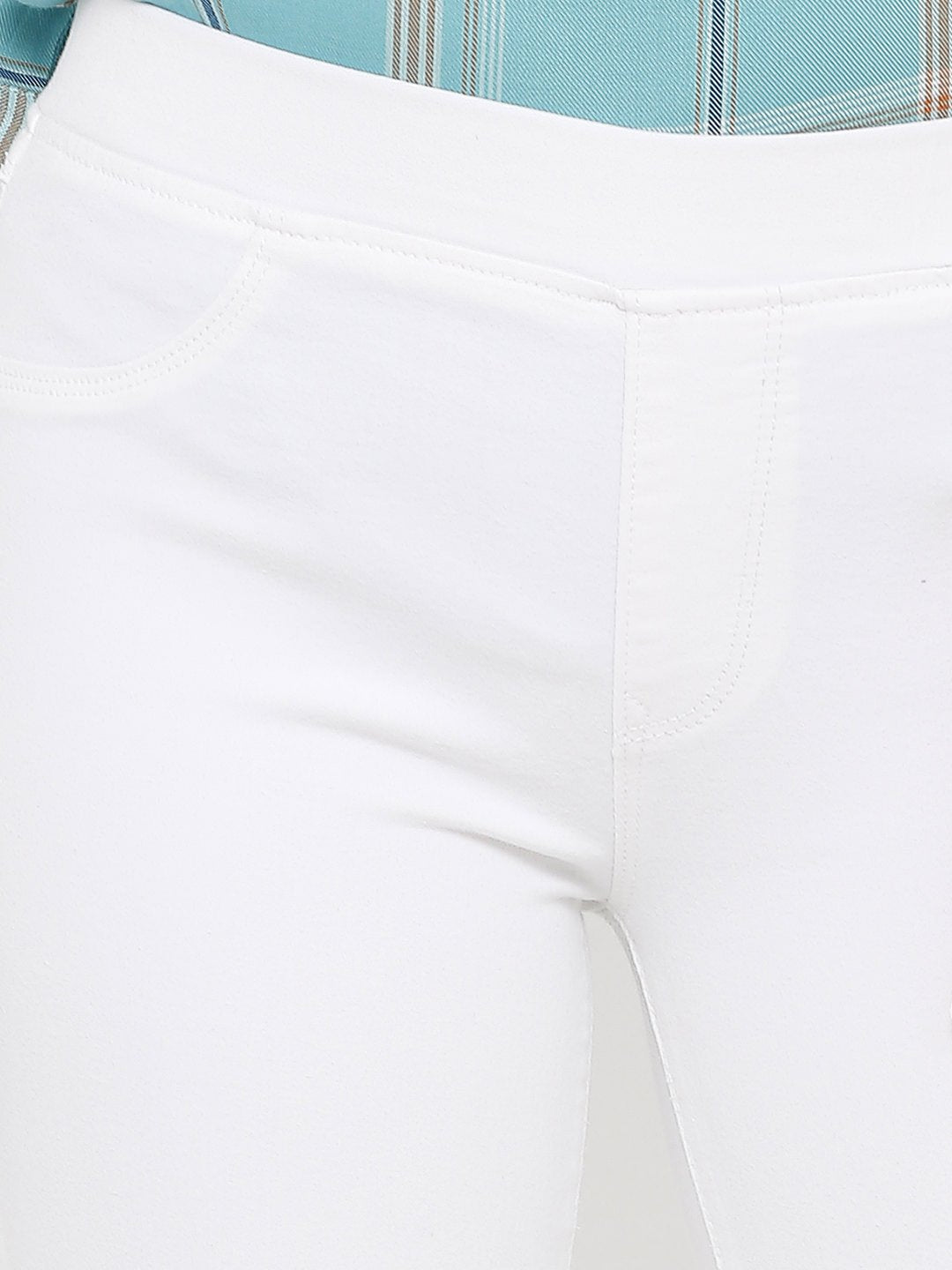 Women Mid-Rise Denim Leggings
