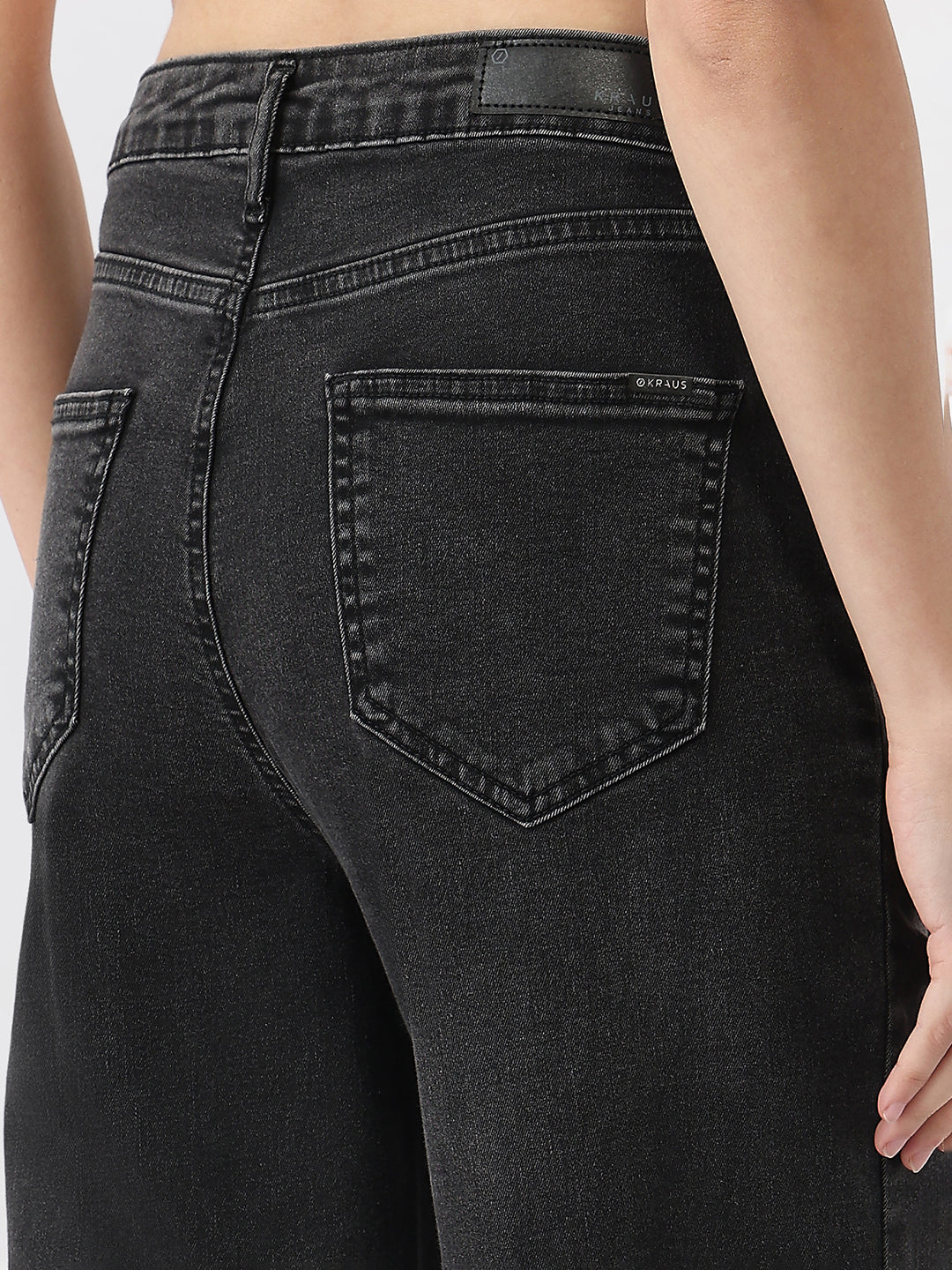 Women Charcoal High-Rise Loose Straight Jeans