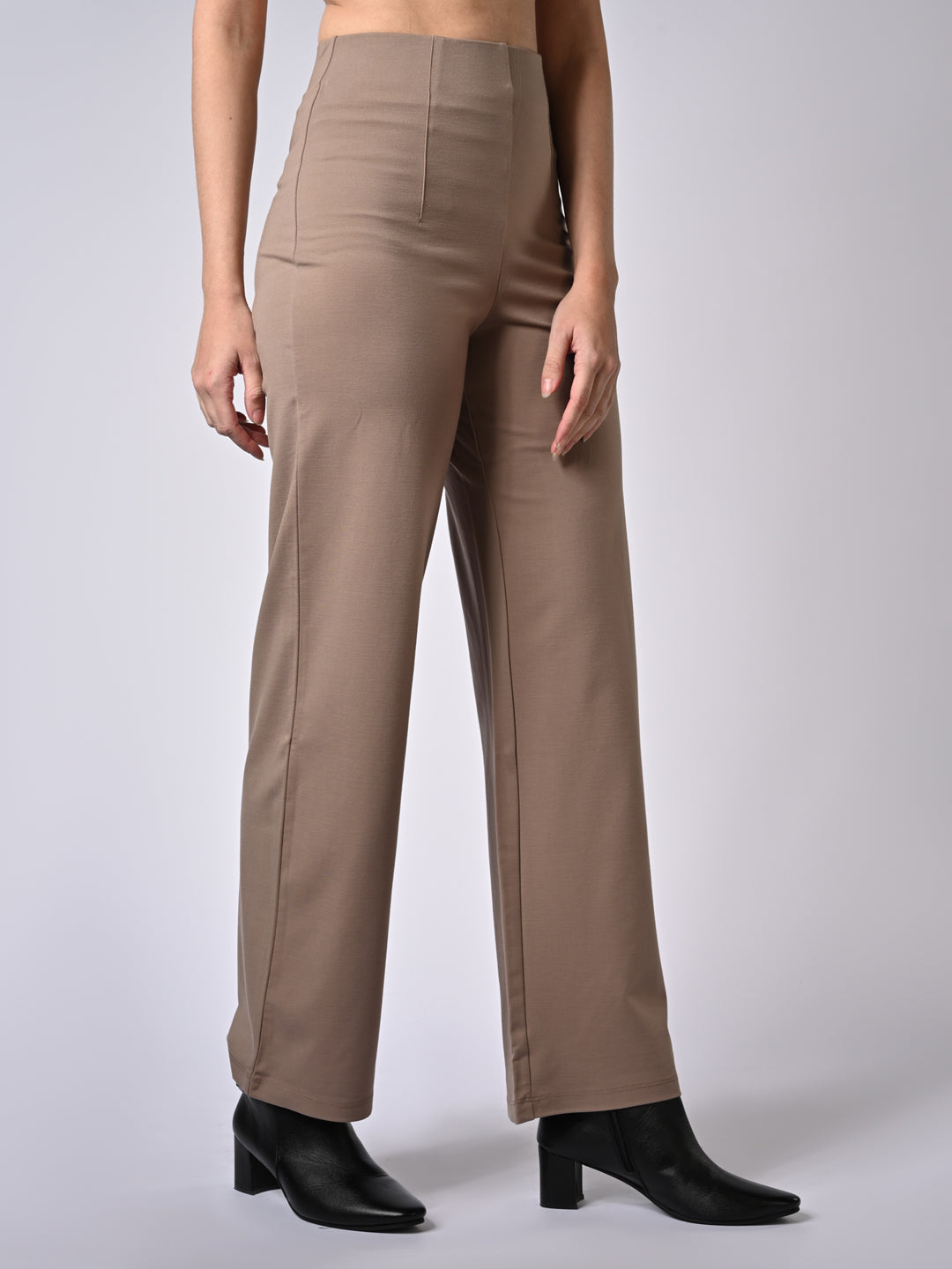 Women High-Rise Wide Leg Treggings