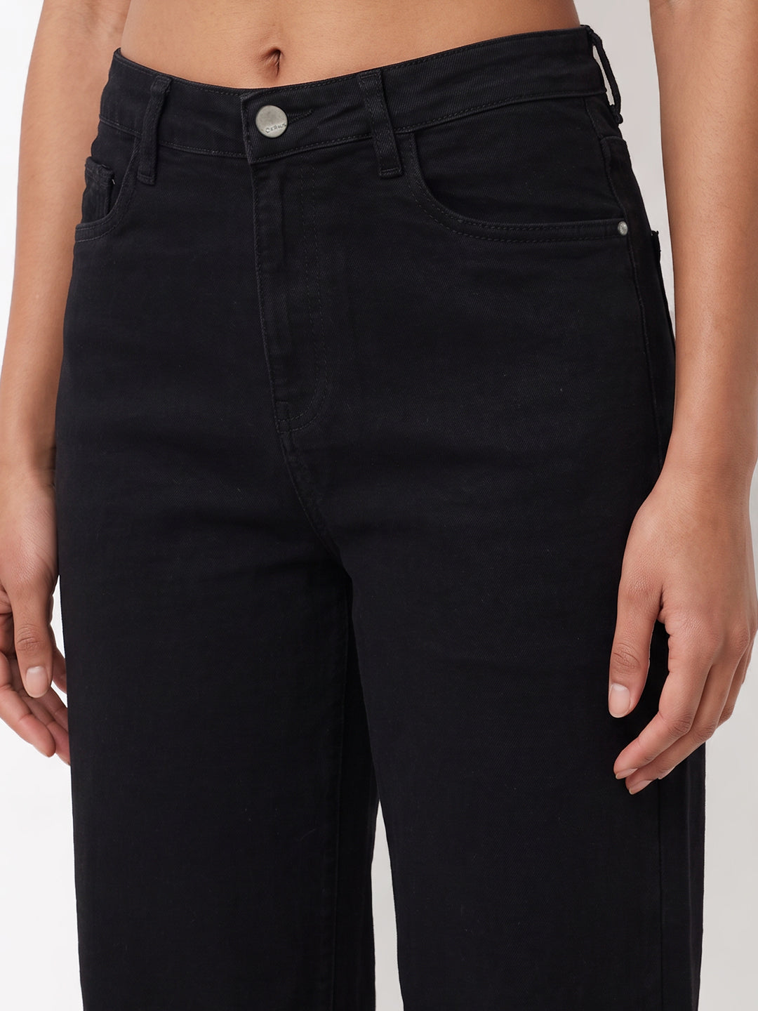 Black High-Rise Baggy Jeans