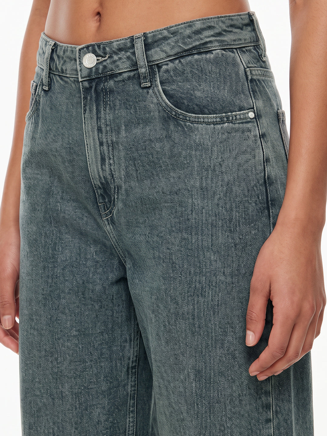 Blue High-Rise Baggy Jeans