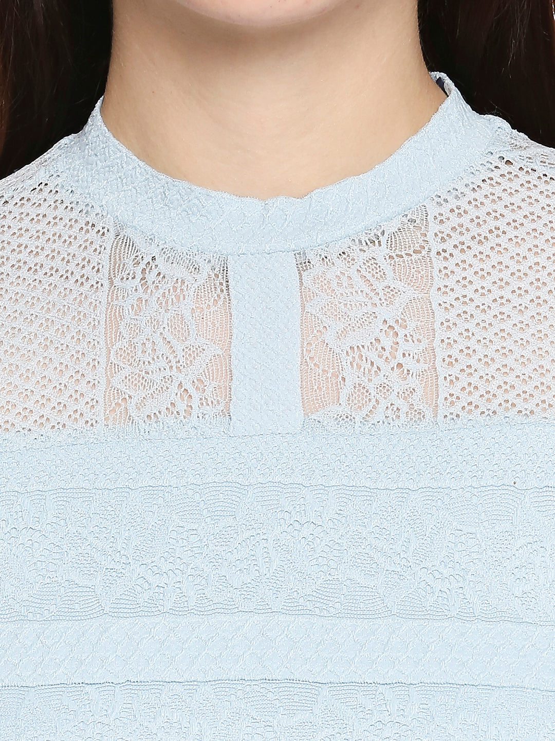Women Aqua Blue Top