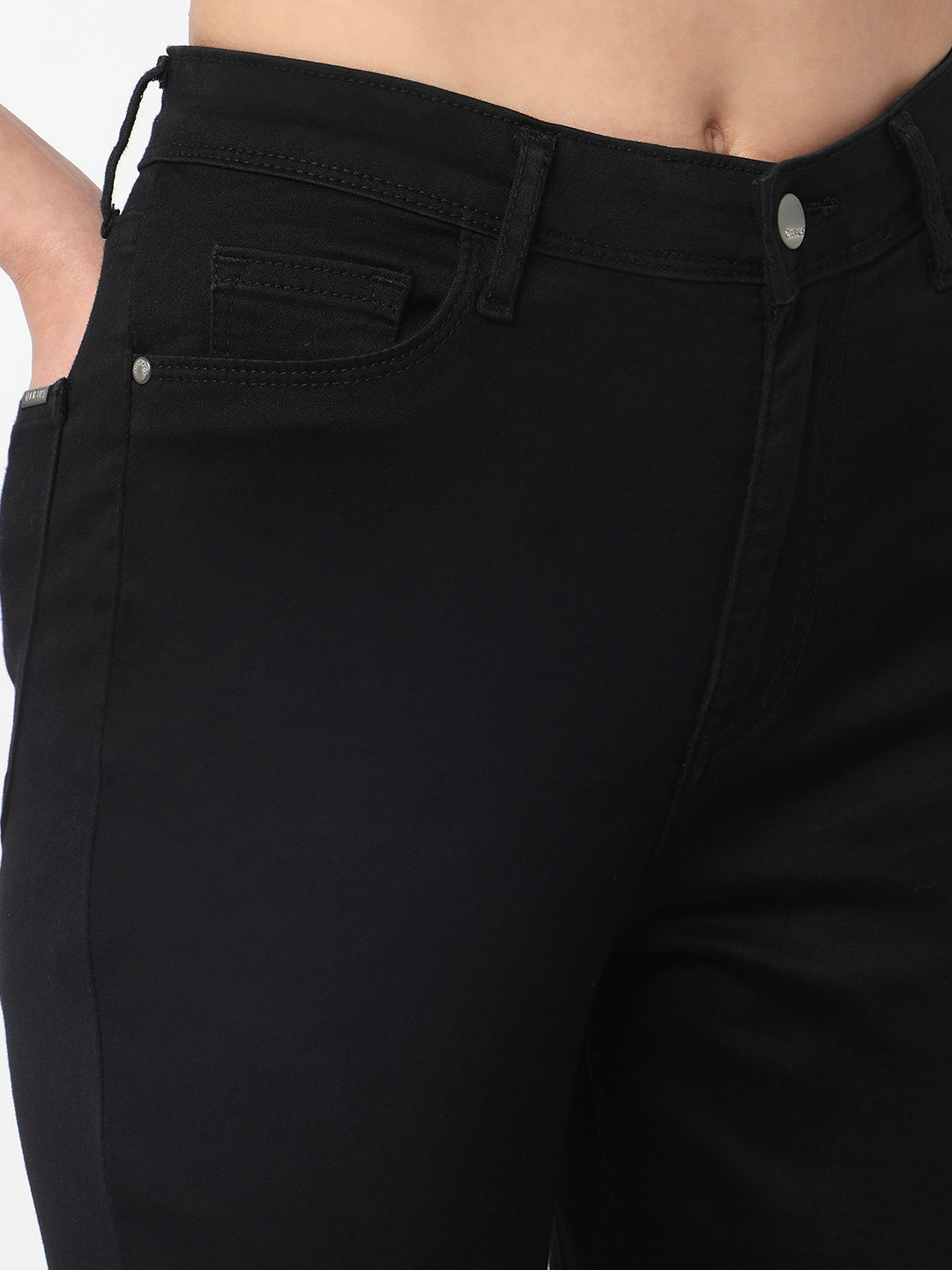 Women Black Sky High Skinny Jeans
