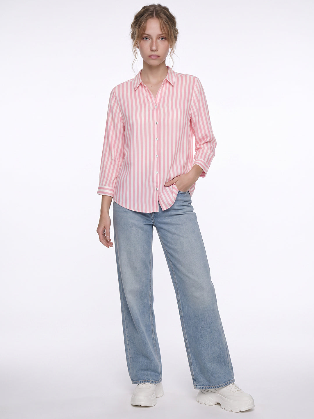 Pink/White Shirt