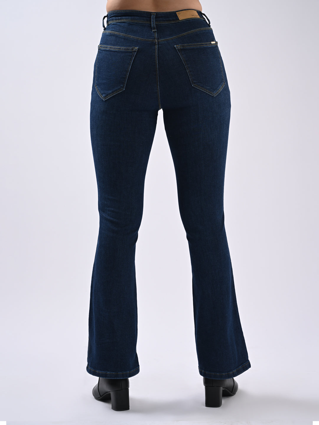 Women Blue High-Rise Flare Jeans