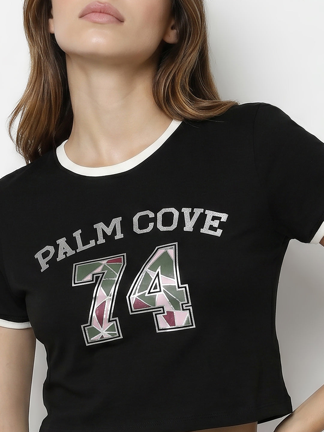 Women Black Genz Tees