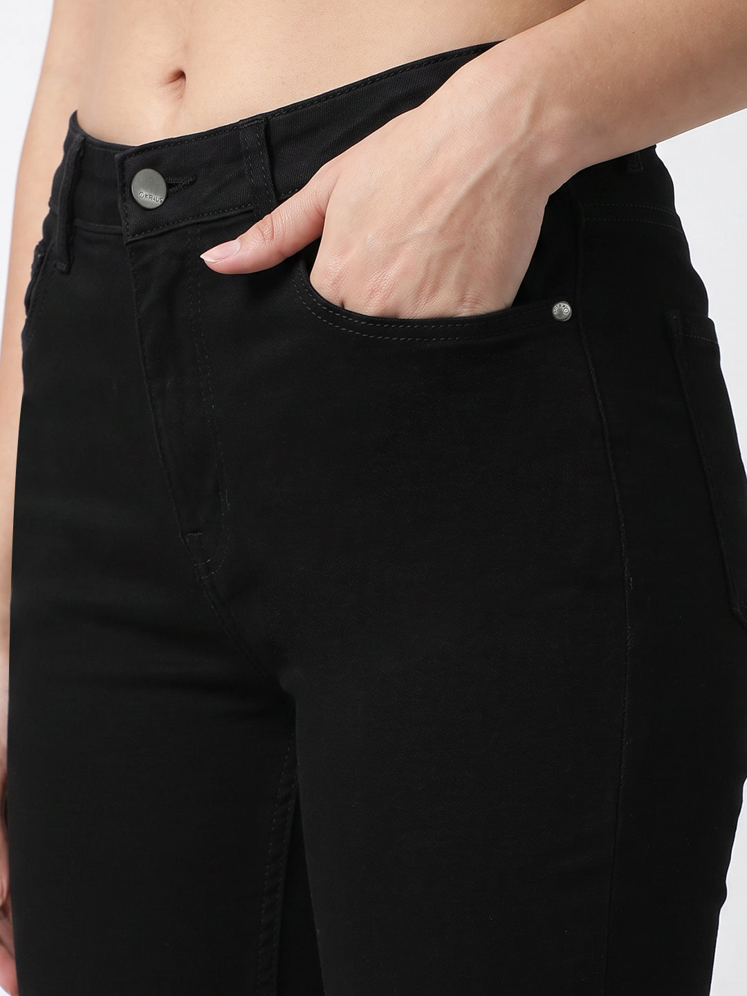 Women Black Sky High Skinny Jeans