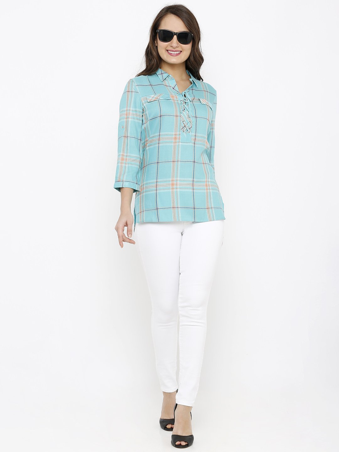 Women Mid-Rise Denim Leggings