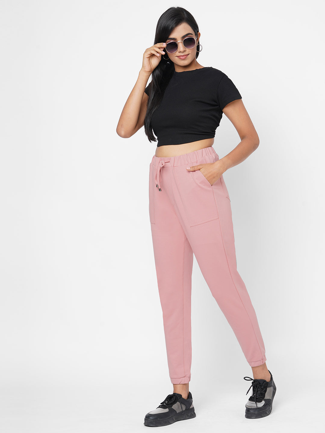 Women High-Rise Comfort Fit Athleisure Joggers