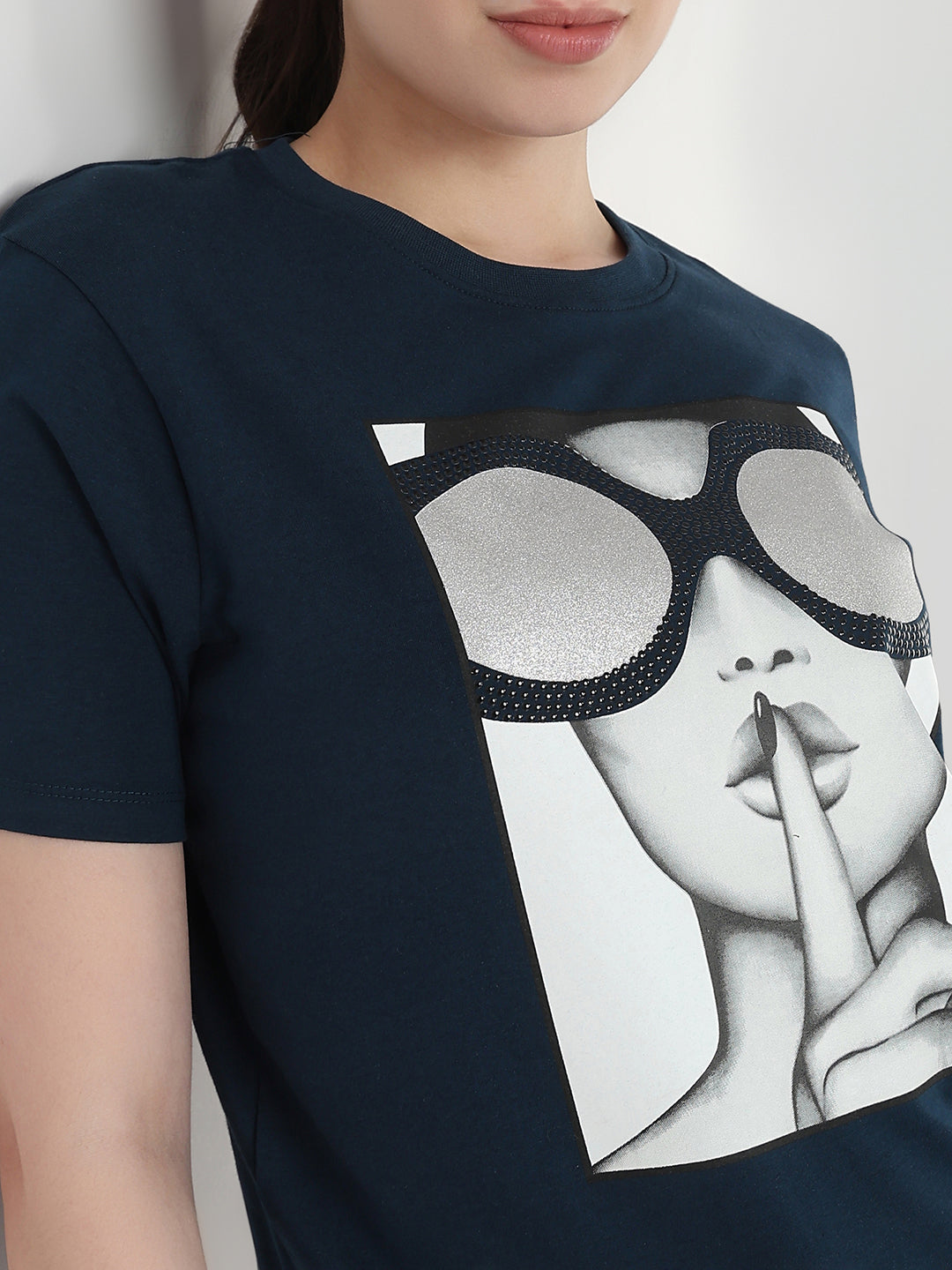 Women Airforce Slim Fit Graphic T-Shirt