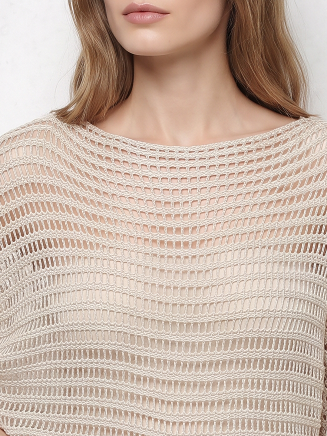 Women Ivory Batsleeve Top