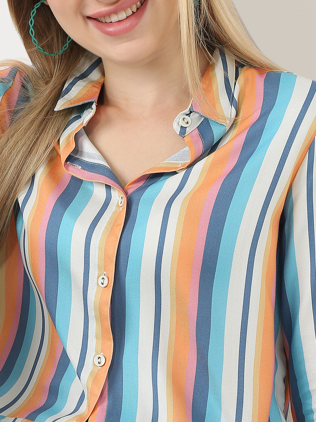 Women Multi Stripe Shirt