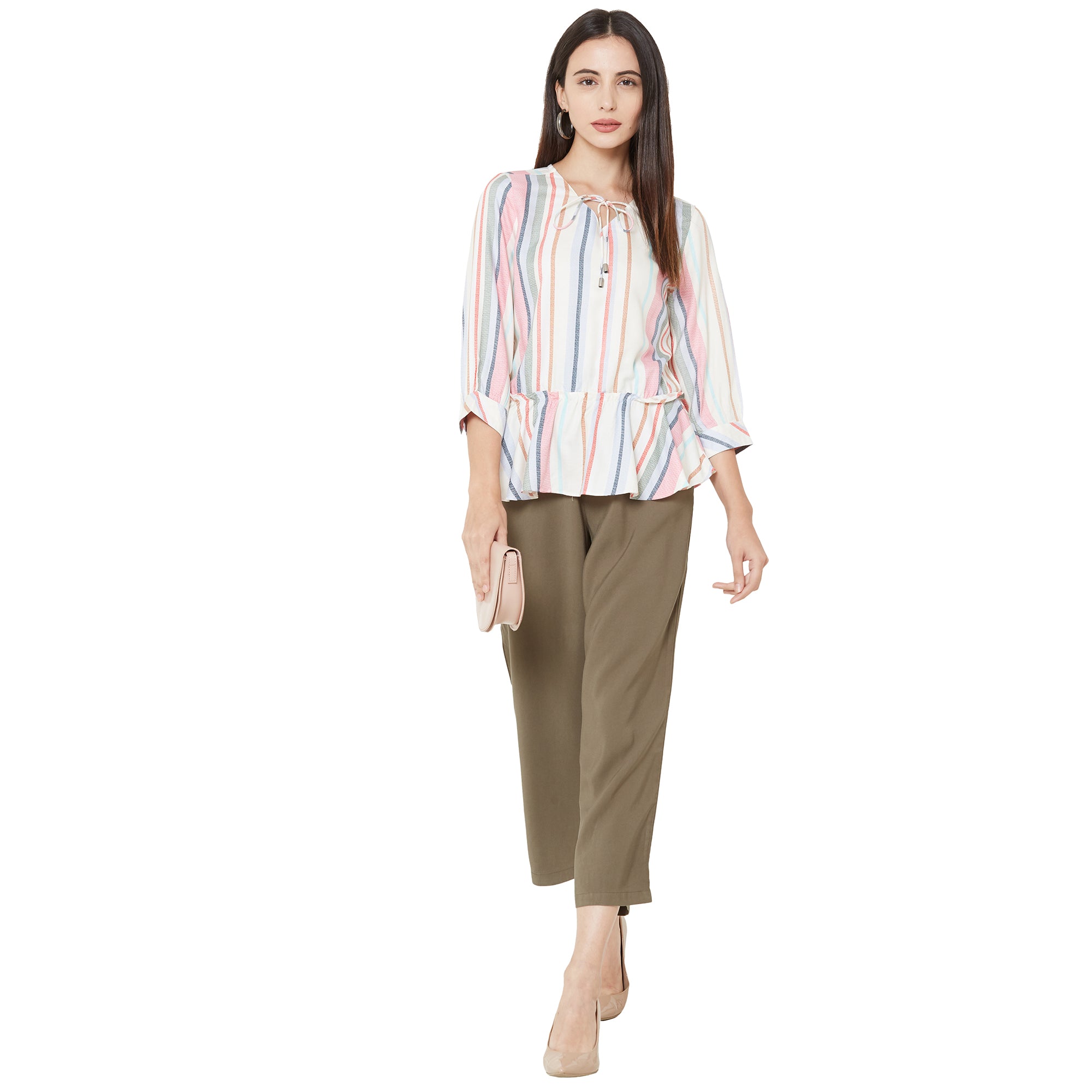 Women Multi Stripe Top
