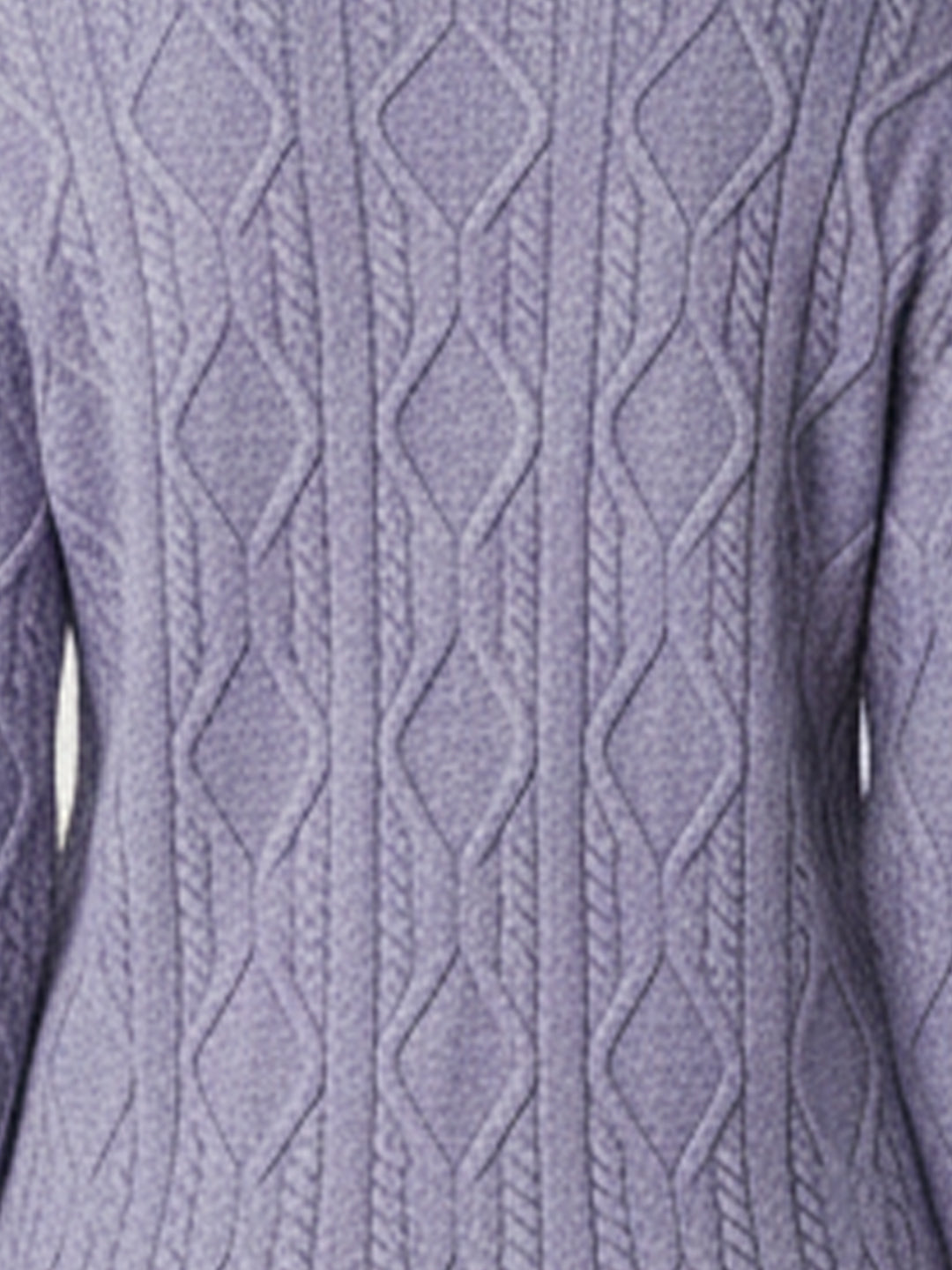 Women Lilac Slim Fit Sweater