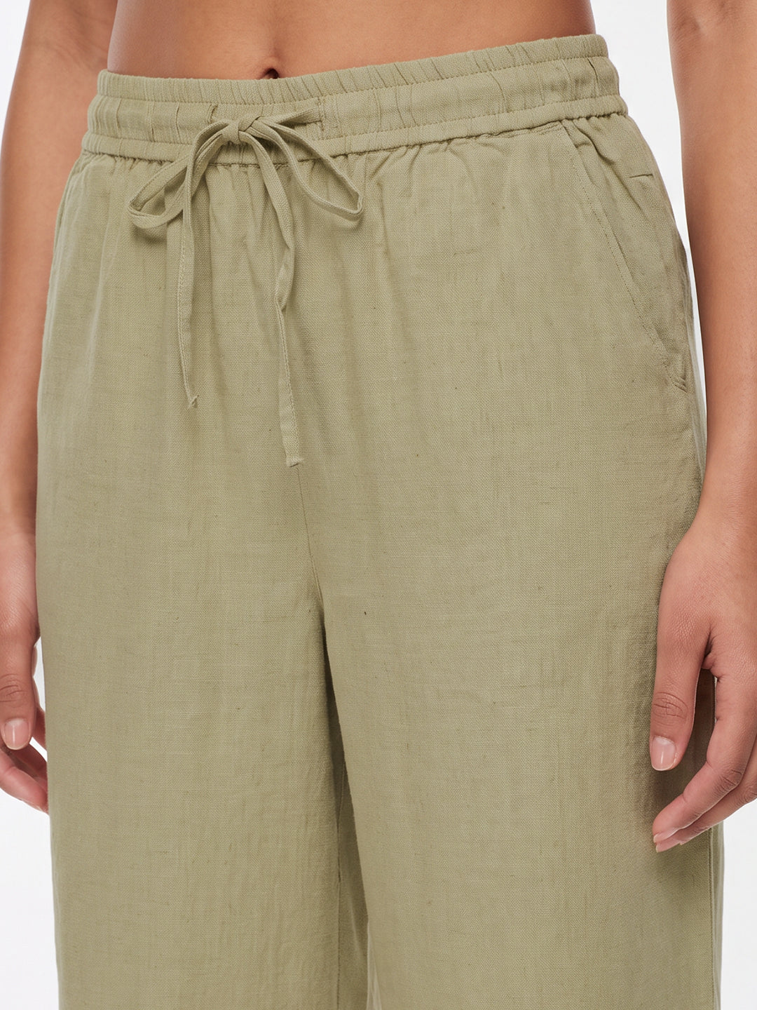 Light Olive Culottes