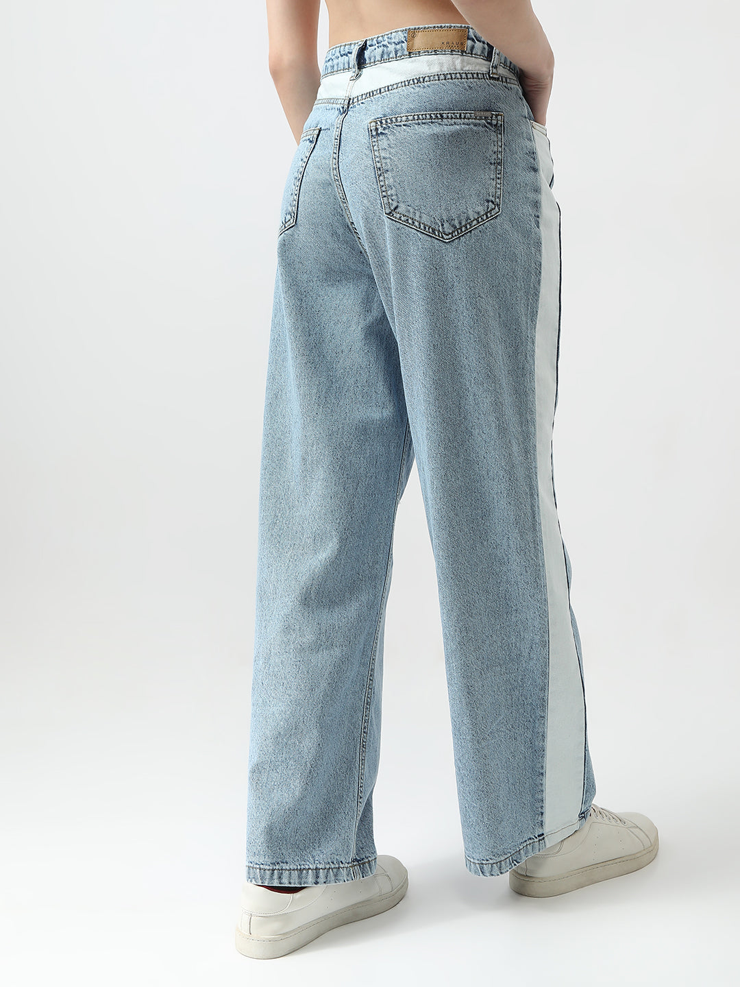 Women Blue High-Rise Wide Leg Jeans