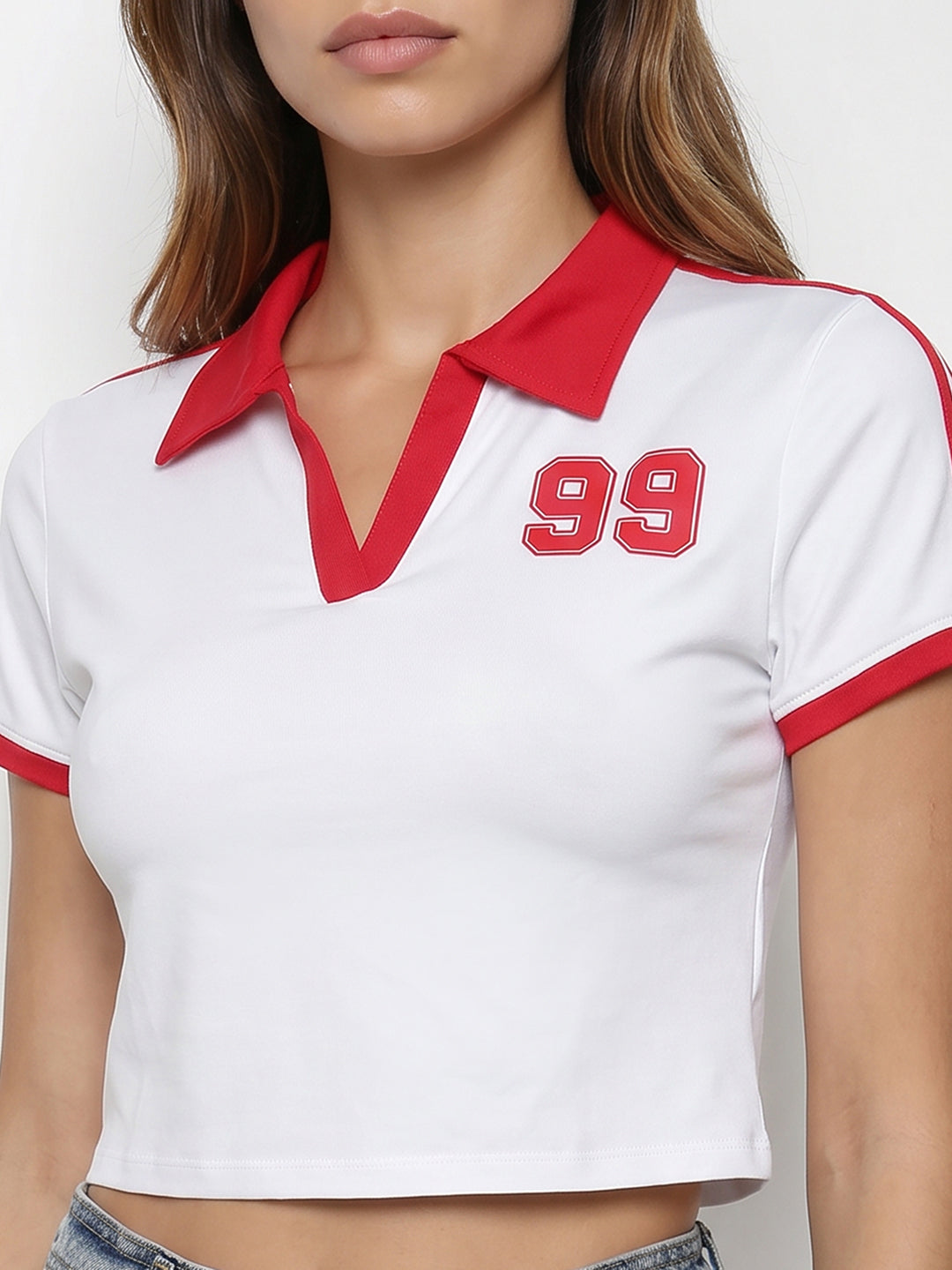 Women White Genz Tees